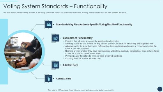 Electoral Mechanism IT Voting System Standards Functionality Ppt Ideas Background Images PDF Electoral Mechanism IT Voting System Standards Functionality Ppt Ideas Background Images PDF