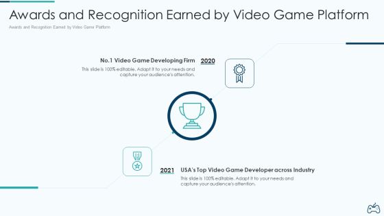 Electronic Game Pitch Deck Awards And Recognition Earned By Video Game Platform Background PDF Electronic Game Pitch Deck Awards And Recognition Earned By Video Game Platform Background PDF