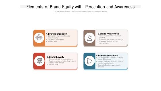 Elements Of Brand Equity With Perception And Awareness Ppt PowerPoint Presentation Inspiration Guide PDF Elements Of Brand Equity With Perception And Awareness Ppt PowerPoint Presentation Inspiration Guide PDF