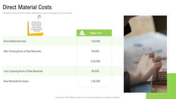 Elements Of Production Cost Direct Material Costs Slides PDF Elements Of Production Cost Direct Material Costs Slides PDF