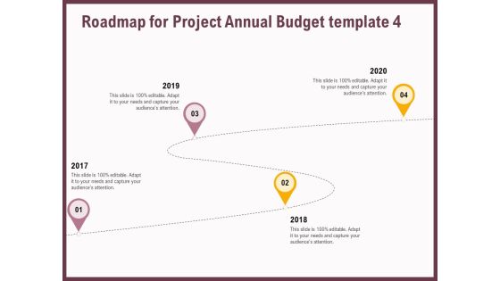 Elements Roadmap For Project Annual Budget 2017 To 2020 Ppt Styles Structure PDF Elements Roadmap For Project Annual Budget 2017 To 2020 Ppt Styles Structure PDF