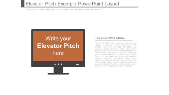 Elevator Pitch Example Powerpoint Layout Elevator Pitch Example Powerpoint Layout