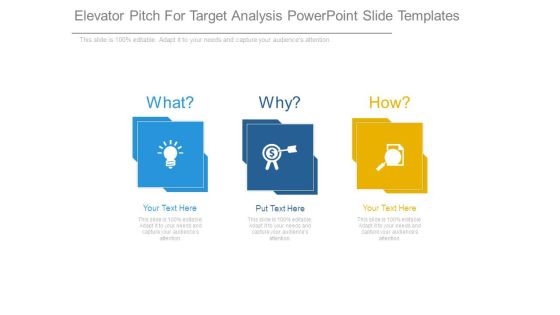 Elevator Pitch For Target Analysis Powerpoint Slide Templates Elevator Pitch For Target Analysis Powerpoint Slide Templates