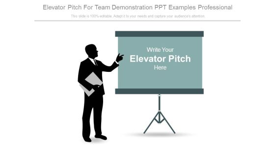 Elevator Pitch For Team Demonstration Ppt Examples Professional Elevator Pitch For Team Demonstration Ppt Examples Professional