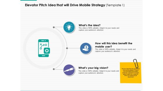 Elevator Pitch Idea That Will Drive Mobile Strategy Ppt Powerpoint Presentation Professional Slides Elevator Pitch Idea That Will Drive Mobile Strategy Ppt Powerpoint Presentation Professional Slides