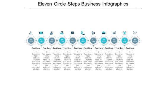 Eleven Circle Steps Business Infographics Ppt PowerPoint Presentation Layouts Example