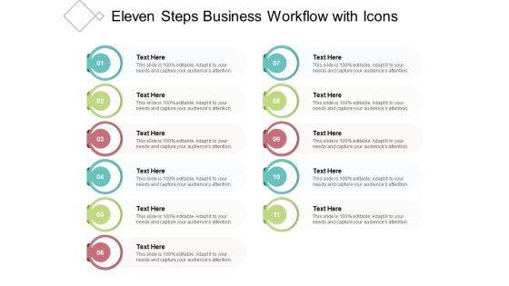 Eleven Steps Business Workflow With Icons Ppt PowerPoint Presentation Infographics Graphics Download
