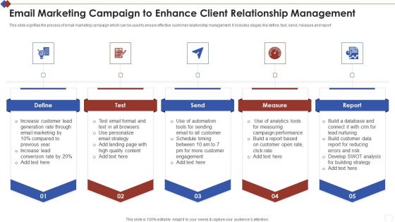 Email Marketing Campaign To Enhance Client Relationship Management Slides PDF