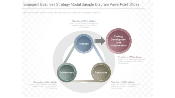 Emergent Business Strategy Model Sample Diagram Powerpoint Slides
