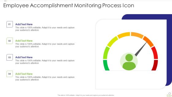 Employee Accomplishment Monitoring Process Icon Background PDF Employee Accomplishment Monitoring Process Icon Background PDF