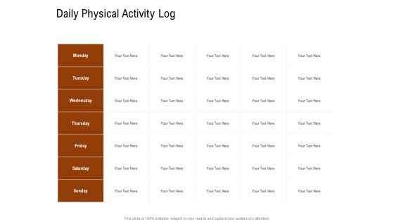 Employee Health And Fitness Program Daily Physical Activity Log Portrait PDF Employee Health And Fitness Program Daily Physical Activity Log Portrait PDF