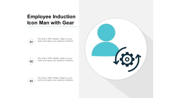 Employee Induction Icon Man With Gear Ppt PowerPoint Presentation Slides Introduction Employee Induction Icon Man With Gear Ppt PowerPoint Presentation Slides Introduction
