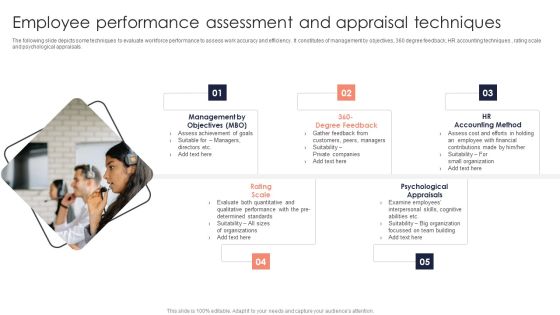 Employee Performance Assessment And Appraisal Techniques Clipart PDF Employee Performance Assessment And Appraisal Techniques Clipart PDF