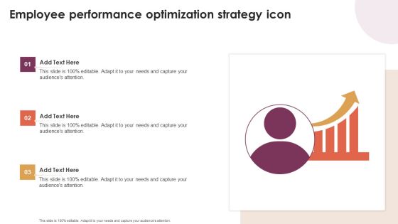 Employee Performance Optimization Strategy Icon Guidelines PDF