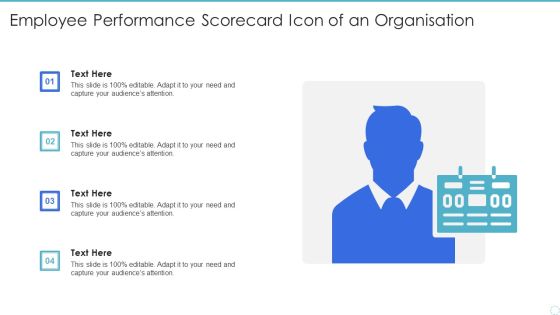 Employee Performance Scorecard Icon Of An Organisation Inspiration PDF Employee Performance Scorecard Icon Of An Organisation Inspiration PDF
