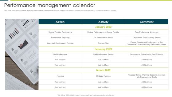 Employee Productivity Evaluation Across Company Performance Management Calendar Infographics PDF Employee Productivity Evaluation Across Company Performance Management Calendar Infographics PDF