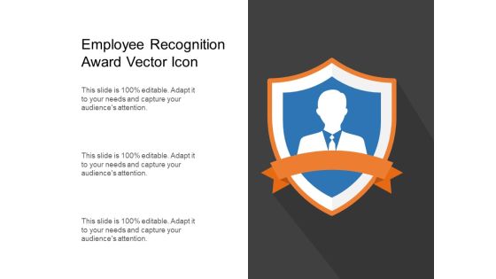Employee Recognition Award Vector Icon Ppt PowerPoint Presentation Pictures Template PDF