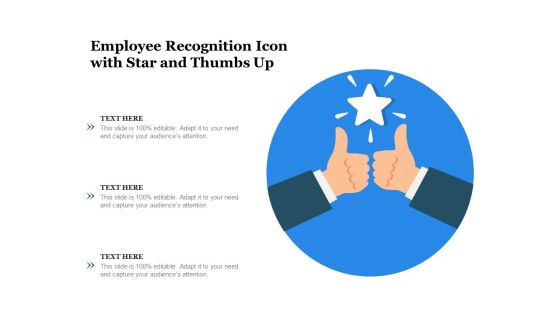 Employee Recognition Icon With Star And Thumbs Up Ppt PowerPoint Presentation Gallery Outline PDF Employee Recognition Icon With Star And Thumbs Up Ppt PowerPoint Presentation Gallery Outline PDF