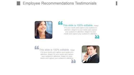 Employee Recommendations Testimonials Powerpoint Slide Deck Samples Employee Recommendations Testimonials Powerpoint Slide Deck Samples