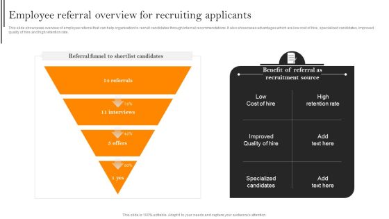 Employee Referral Overview For Recruiting Applicants Icons PDF Employee Referral Overview For Recruiting Applicants Icons PDF