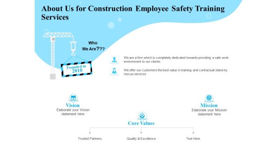 Employee Safety Health Training Program About Us For Construction Employee Safety Services Clipart PDF Employee Safety Health Training Program About Us For Construction Employee Safety Services Clipart PDF
