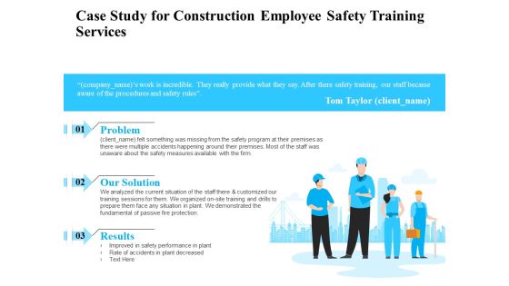 Employee Safety Health Training Program Case Study For Construction Employee Training Services Introduction PDF Employee Safety Health Training Program Case Study For Construction Employee Training Services Introduction PDF