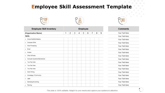 Employee Skill Assessment Template Ppt PowerPoint Presentation Slides Graphics Tutorials Employee Skill Assessment Template Ppt PowerPoint Presentation Slides Graphics Tutorials