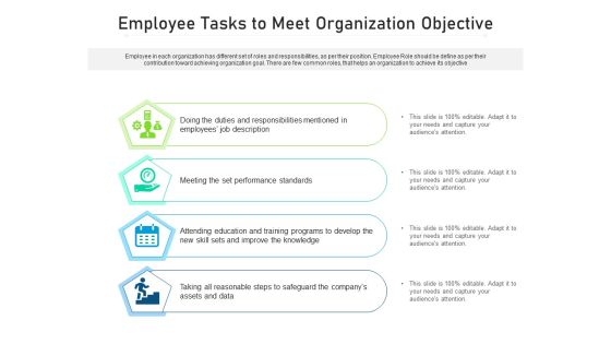 Employee Tasks To Meet Organization Objective Ppt PowerPoint Presentation File Graphic Tips PDF Employee Tasks To Meet Organization Objective Ppt PowerPoint Presentation File Graphic Tips PDF