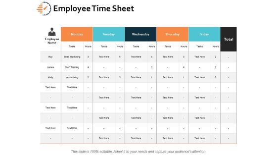 Employee Time Sheet Ppt PowerPoint Presentation File Visual Aids Employee Time Sheet Ppt PowerPoint Presentation File Visual Aids