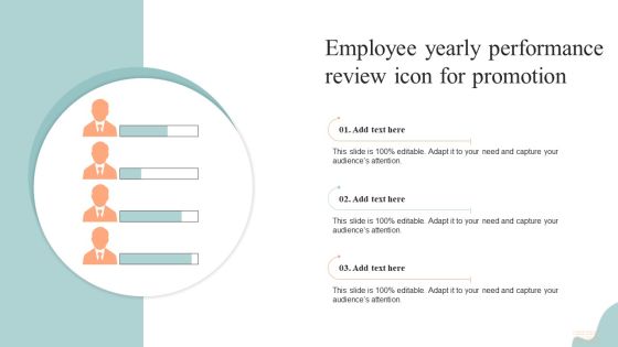 Employee Yearly Performance Review Icon For Promotion Structure PDF Employee Yearly Performance Review Icon For Promotion Structure PDF