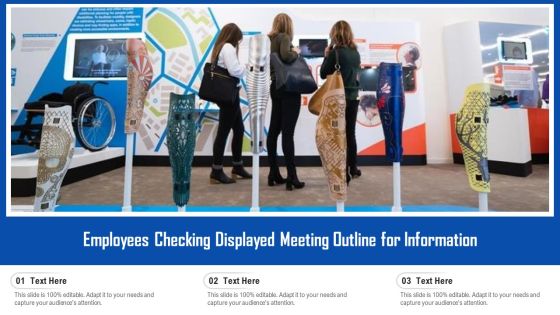 Employees Checking Displayed Meeting Outline For Information Ppt Summary Brochure PDF Employees Checking Displayed Meeting Outline For Information Ppt Summary Brochure PDF