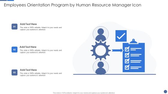 Employees Orientation Program By Human Resource Manager Icon Information PDF Employees Orientation Program By Human Resource Manager Icon Information PDF