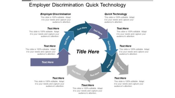 Employer Discrimination Quick Technology Ppt PowerPoint Presentation Outline Graphics
