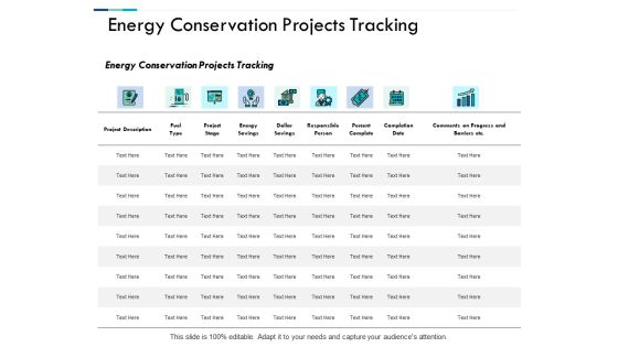Energy Conservation Projects Tracking Ppt PowerPoint Presentation Layouts Gallery Energy Conservation Projects Tracking Ppt PowerPoint Presentation Layouts Gallery