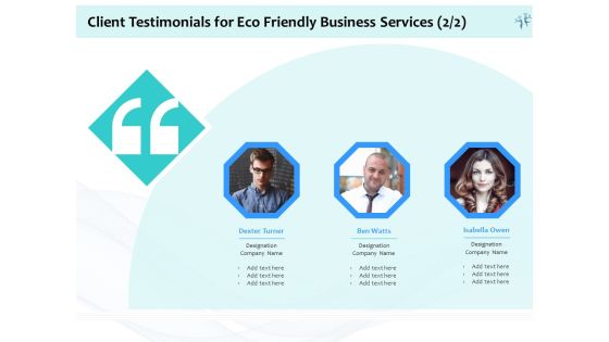 Energy Efficient Corporate Client Testimonials For Eco Friendly Business Services Company Guidelines PDF Energy Efficient Corporate Client Testimonials For Eco Friendly Business Services Company Guidelines PDF