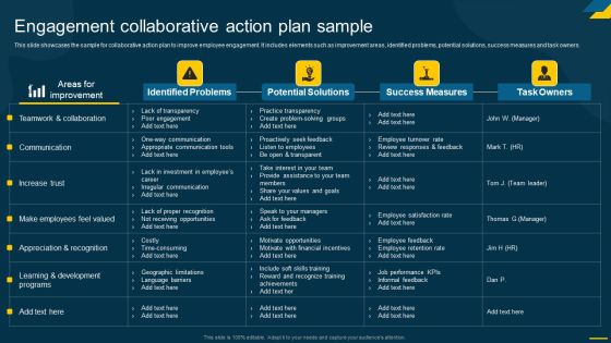 Engaging Employees Strategic Engagement Collaborative Action Plan Sample Download PDF Engaging Employees Strategic Engagement Collaborative Action Plan Sample Download PDF