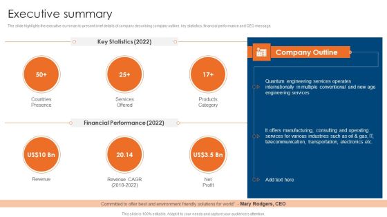Engineering Consultancy Works Company Profile Executive Summary Mockup PDF Engineering Consultancy Works Company Profile Executive Summary Mockup PDF