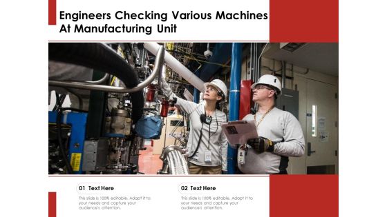 Engineers Checking Various Machines At Manufacturing Unit Ppt PowerPoint Presentation File Model PDF Engineers Checking Various Machines At Manufacturing Unit Ppt PowerPoint Presentation File Model PDF