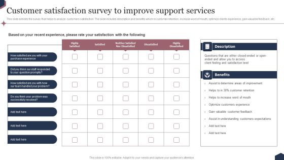 Enhance Customer Engagement Through After Sales Activities Customer Satisfaction Survey To Improve Support Clipart PDF Enhance Customer Engagement Through After Sales Activities Customer Satisfaction Survey To Improve Support Clipart PDF