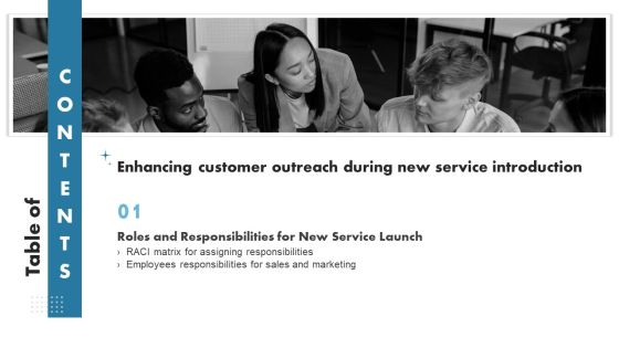 Enhancing Customer Outreach During New Service Introduction Table Of Contents Background PDF Enhancing Customer Outreach During New Service Introduction Table Of Contents Background PDF