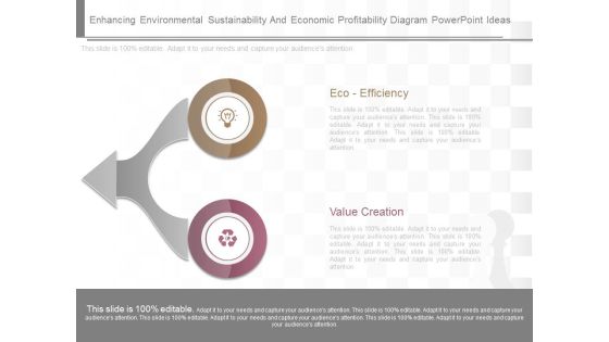 Enhancing Environmental Sustainability And Economic Profitability Diagram Powerpoint Ideas Enhancing Environmental Sustainability And Economic Profitability Diagram Powerpoint Ideas