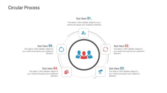 Enhancing Product Service Awareness Advertising Techniques Circular Process Slides PDF