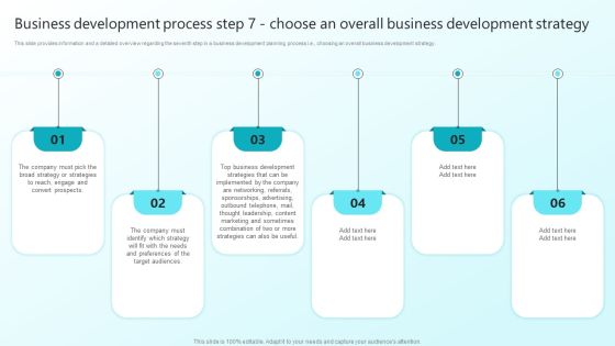 Enhancing Sales Through Effective Business Development Planning Procedure Business Development Process Step 7 Formats PDF Enhancing Sales Through Effective Business Development Planning Procedure Business Development Process Step 7 Formats PDF
