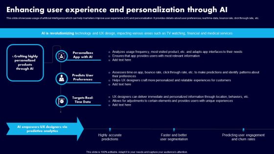 Enhancing User Experience And Personalization Through AI Ppt Infographic Template Objects PDF Enhancing User Experience And Personalization Through AI Ppt Infographic Template Objects PDF