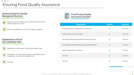Ensuring Food Quality Assurance Uplift Food Production Company Quality Standards Slides PDF Ensuring Food Quality Assurance Uplift Food Production Company Quality Standards Slides PDF