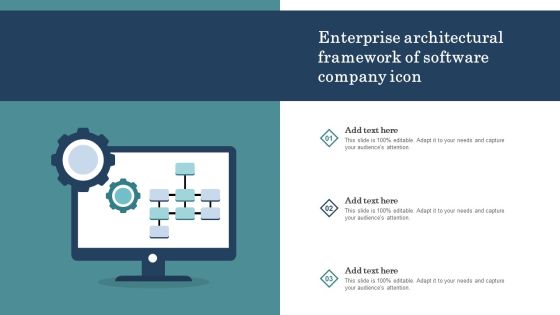 Enterprise Architectural Framework Of Software Company Icon Sample PDF