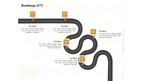 Enterprise Capabilities Training Roadmap Five Process Flow Ppt PowerPoint Presentation Slides Download PDF