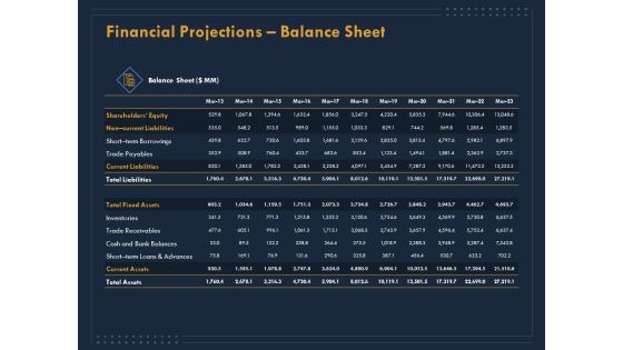 Enterprise Review Financial Projections Balance Sheet Ppt File Infographics PDF Enterprise Review Financial Projections Balance Sheet Ppt File Infographics PDF