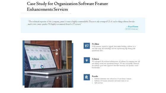 Enterprise Software Development Service Case Study For Organization Feature Enhancements Background PDF Enterprise Software Development Service Case Study For Organization Feature Enhancements Background PDF