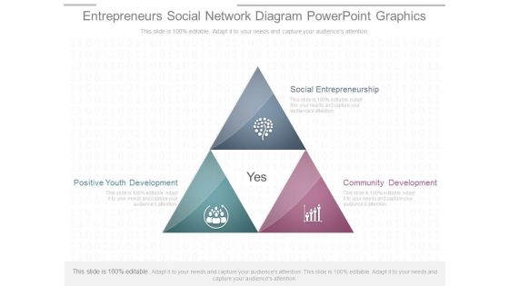 Entrepreneurs Social Network Diagram Powerpoint Graphics
